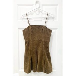 Urban Outfitters Kensie Corduroy Lace-Back Mini Dress